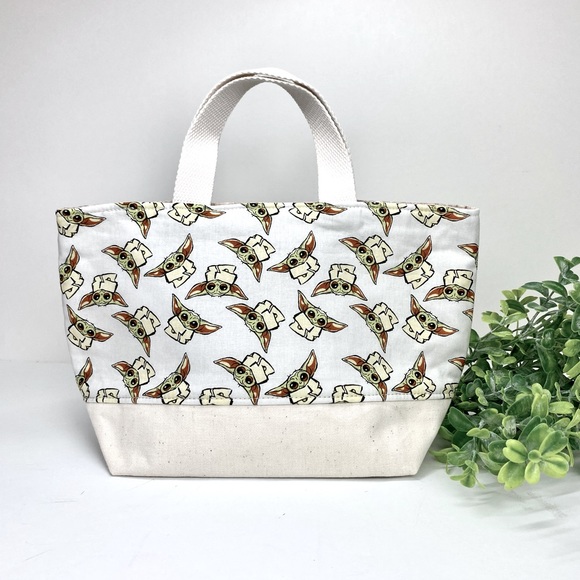 Yoda Star Wars small tote bag NEW! Hand sewn - Picture 8 of 10